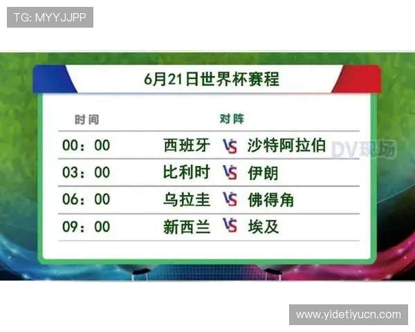 2026年世界杯西班牙VS沙特比赛直播安排及赛事详细时间表